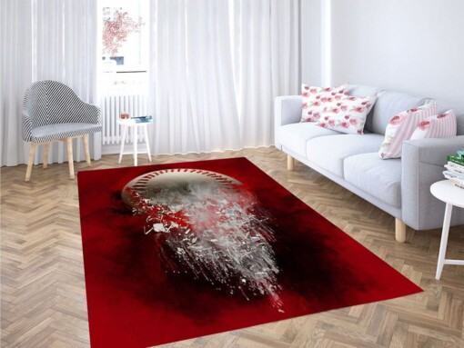 Baseball Backgrounds Living Room Modern Carpet Rug
