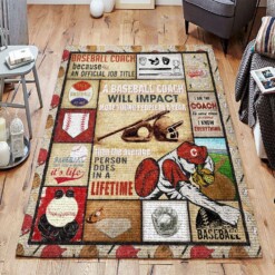 Baseball Coach Limited Edition Rug