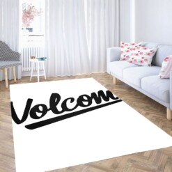 Baseball Font Volcom Skateboards Carpet Rug