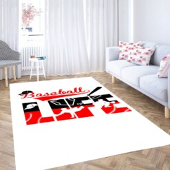 Baseball Life Carpet Rug