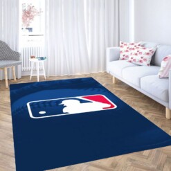 Baseball Logo Carpet Rug