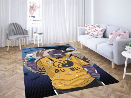 Baseball Player Living Room Modern Carpet Rug