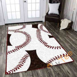 Baseball Skin Area Rug