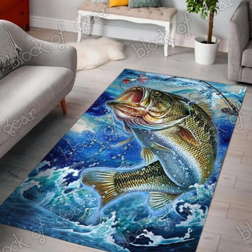 Bass Fishing Limited Edition Rug