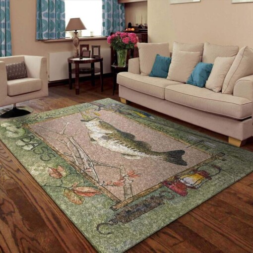 Bass Fishing Limited Edition Rug