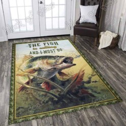 Bass Fishing Rectangle Limited Edition Rug