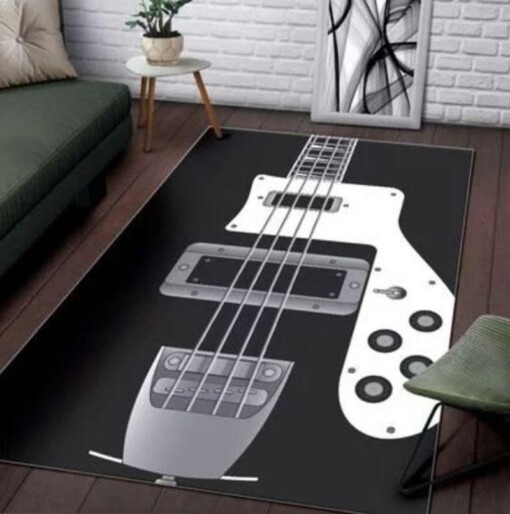 Bass Guitar Rectangle Limited Edition Rug