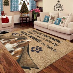 Basset Hounds In Here Rectangle Limited Edition Rug