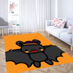 Bat Cute Cartoon Living Room Modern Carpet Rug
