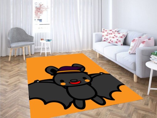 Bat Cute Cartoon Living Room Modern Carpet Rug