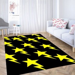 Bathing Ape Logo Yellow Living Room Modern Carpet Rug