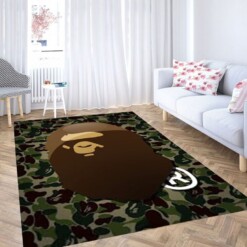 Bathing Ape Wallpaper Living Room Modern Carpet Rug