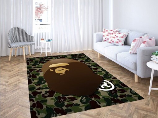 Bathing Ape Wallpaper Living Room Modern Carpet Rug