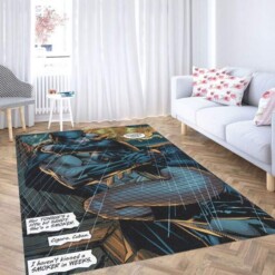 Batman And Black Canary Kiss Carpet Rug