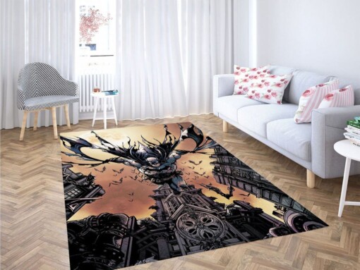Batman Pose Comic Living Room Modern Carpet Rug
