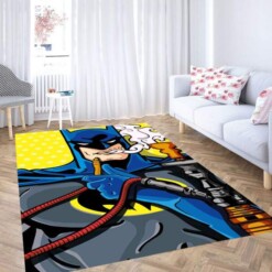 Batman Smoking Wallpaper Carpet Rug