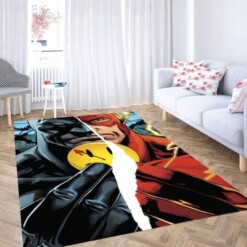 Batman The Flash The Button Carpet Rug