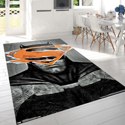 Batman V Superman Logo Rug  Custom Size And Printing
