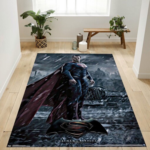 Batman Vs Superman Rug  Custom Size And Printing
