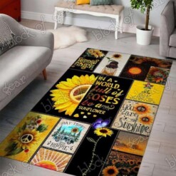 Be A Sunflower Hippie Rectangle Limited Edition Rug