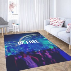 Be Free Vaporwave Vibe Color Carpet Rug