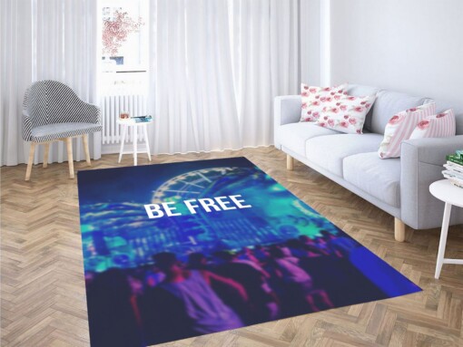 Be Free Vaporwave Vibe Color Carpet Rug