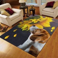 Beagle Sunflower Limited Edition Rug