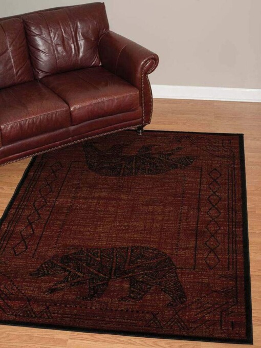 Bear Cave Red Limited Edition Rug