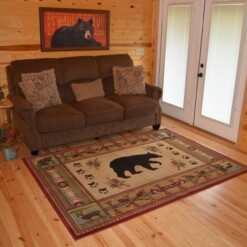 Bear Native American Rectangle Limited Edition Rug