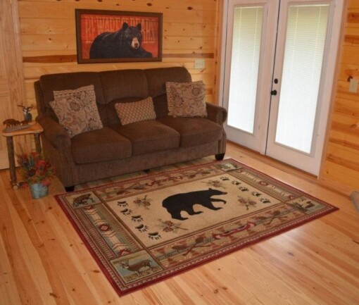 Bear Native American Rectangle Limited Edition Rug