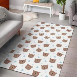 Bear Pattern Print Design Limited Edition Rug