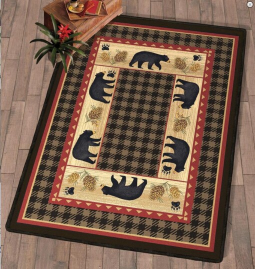 Bear Tracks Lodge Limited Edition Rug