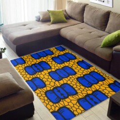 Beautiful African American Graphic Seamless Pattern Themed Inspired Home Rug