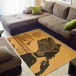 Beautiful African American Women Vintage Rug