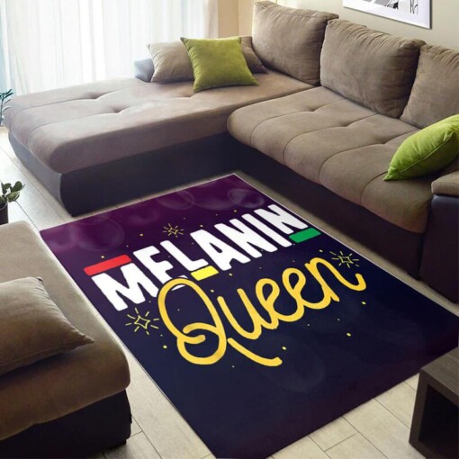 Beautiful African Fancy Themed Afro Lady Melanin Queen Carpet Living Room Rug