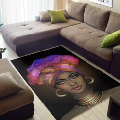 Beautiful African Woman Rug