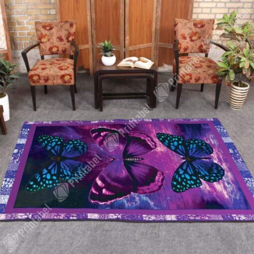 Beautiful Butterflies V99h9 Limited Edition Rug