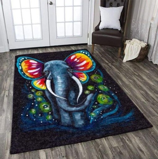 Beautiful Elephant Rectangle Limited Edition Rug