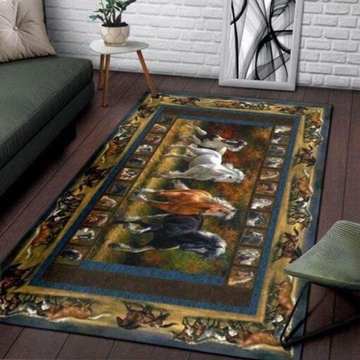 Beautiful Horse Rectangle Limited Edition Rug