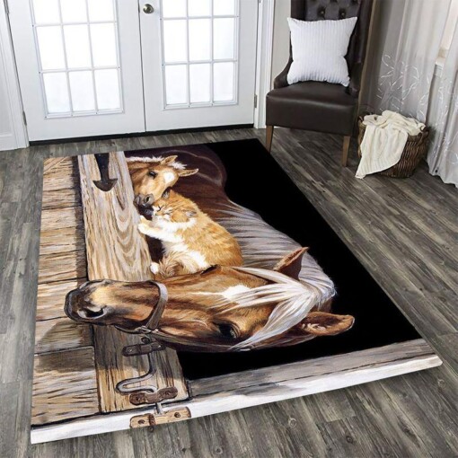 Beautiful Horse Rectangle Limited Edition Rug