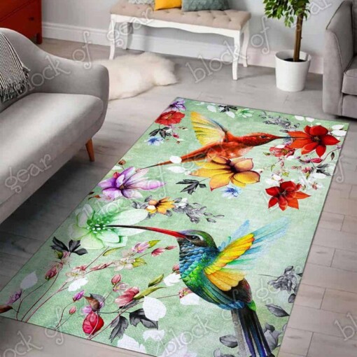 Beautiful Hummingbird Rectangle Limited Edition Rug