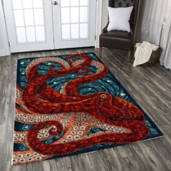 Beautiful Octopus Rectangle Limited Edition Rug