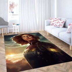 Beautiful Of Captain Marvel Carpet Rug