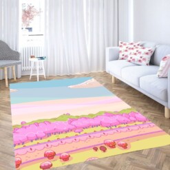 Beautiful Place Adventure Time Living Room Modern Carpet Rug