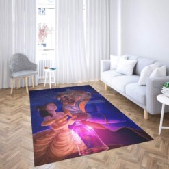 Beauty And The Beast Disney Belle Princess Decorative Floor Rug