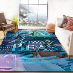 Beauty And The Beast Enchanted Christmas Rug  Custom Size And Printing