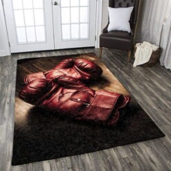 Beauty Of Boxing Gloves Rectangle Limited Edition Rug