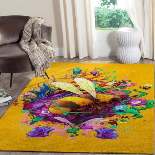 Bee Art Work Area Limited Edition Rug