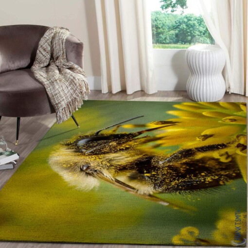 Bee Art Work Area Limited Edition Rug