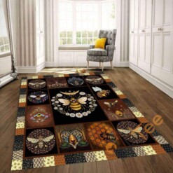 Bee Bumble Holiday Gifts Bedroom Living Room Gift For Lovers Rug